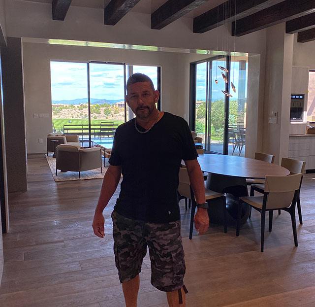 Jesse Fernandez project manager of luxury homes in Santa Fe, NM